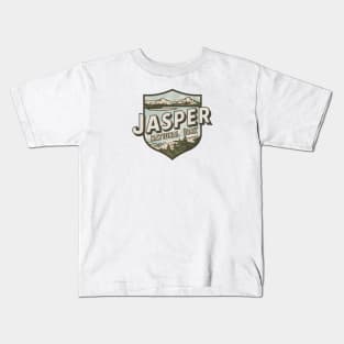 Jasper National Park Vintage Emblem Kids T-Shirt